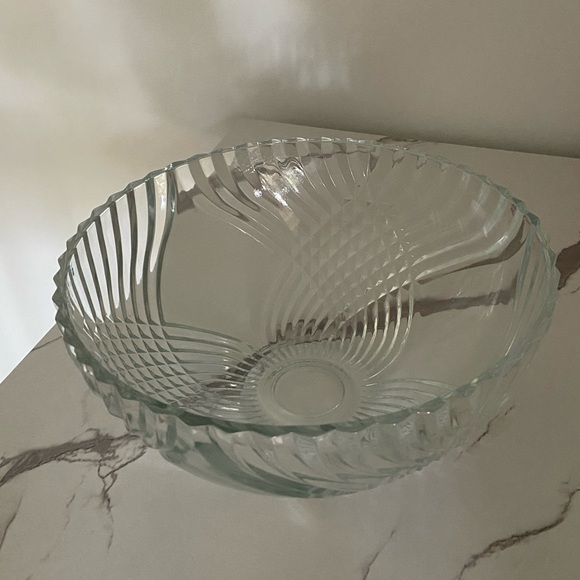 Other - Vintage clear cut Indiana glass serving bowl
